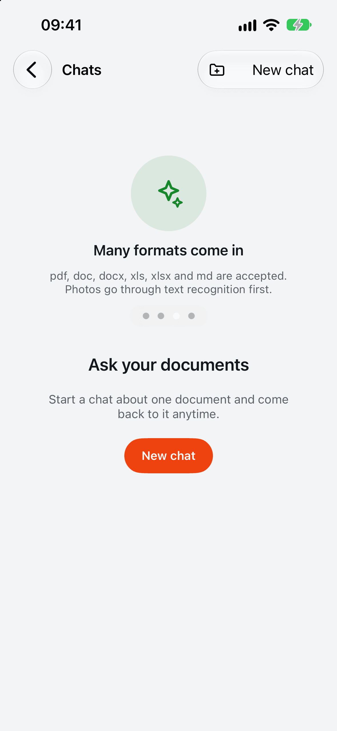 AI PDF chat list